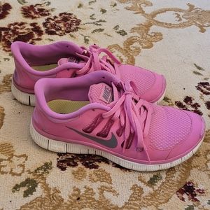 Nike Free 5.0 Womens Running Shoe Pink Size 7.5